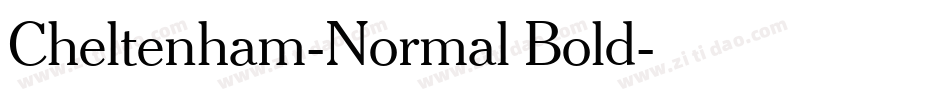 Cheltenham-Normal Bold字体转换